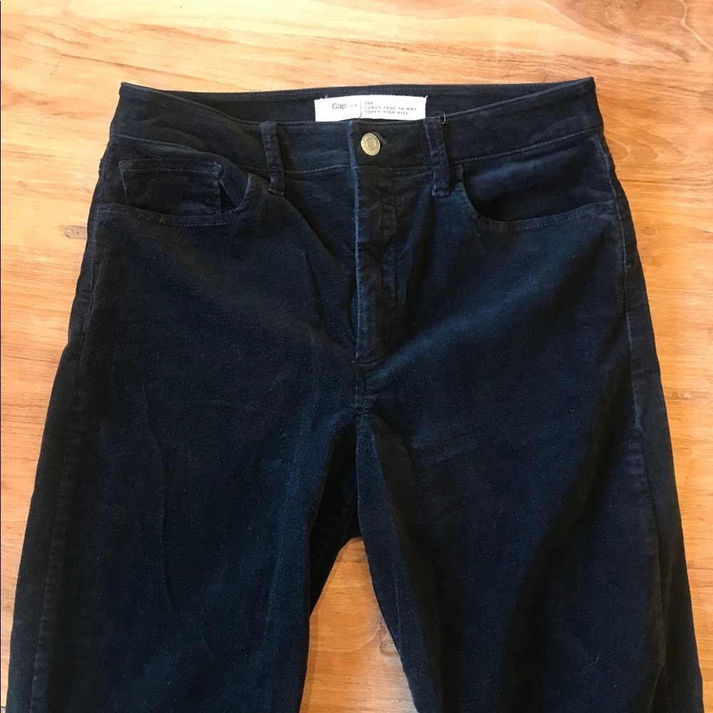 Gap High Waist Velvet Skinny Jeans